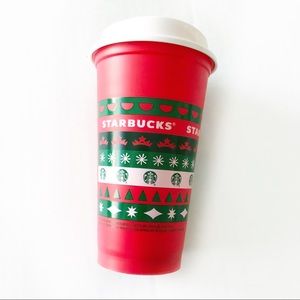 STARBUCKS 2020 Festive Holiday Cup Red Sweater